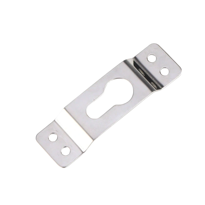 Stainless Steel Four Hole Concealed Picture Hanger 66 mm long 32 mm wide 1 mm thick bow 6 mm large keyhole 11.5×6.5 mm 20 kg heavy duty