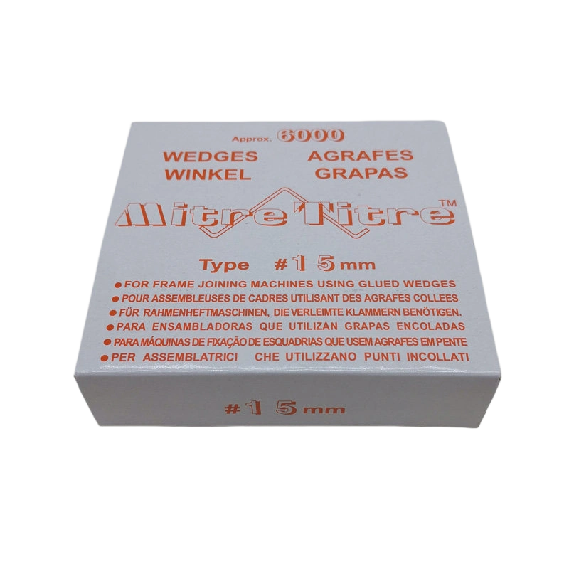 15mm frame corner wedge nail Mitre'Litre glued wedge 6000pcs box