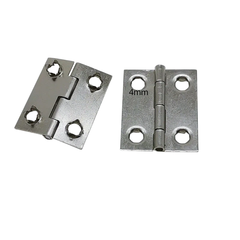 2025 Spiked Small Cabinet Hinge silver 20x25mm four-hole jewelry box hardware