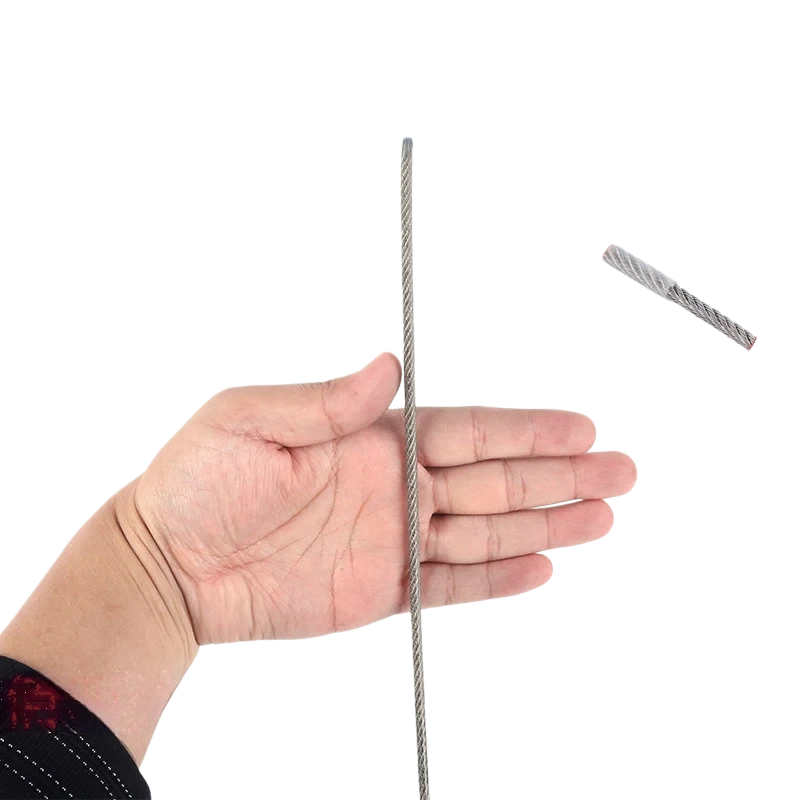 4.0mm PVC Coated 7x7 Stainless Steel Wire Rope – 4.0mm diameter