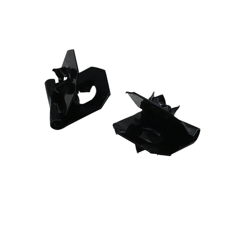 6220 Black Folding Clip Hinge 13x16mm ultra-compact barbed miniature enclosure hardware