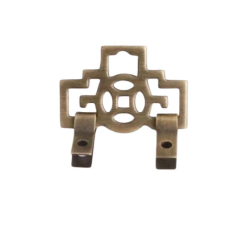 Antique Bronze Coin Pattern Picture Hook X02 – 3.9cm wide