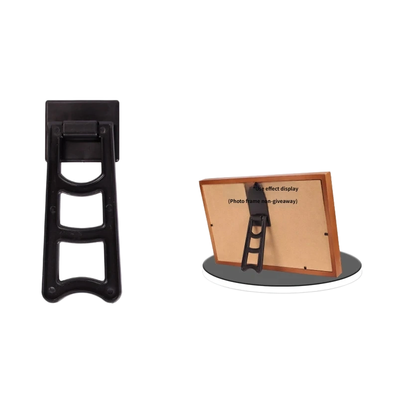 Black Trumpet Trapezoidal Picture Frame Easel R07 – 118 mm ABS hourglass-top bracket for 15–18 cm frames