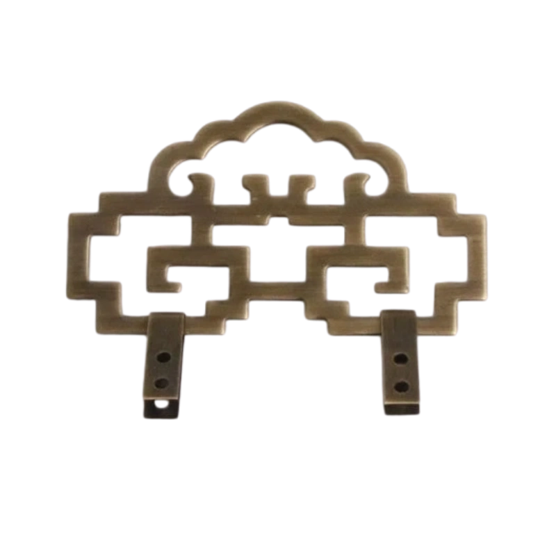 Large Antique Bronze Cloud Picture Hanging Hook X08 – 9.55cm wide
