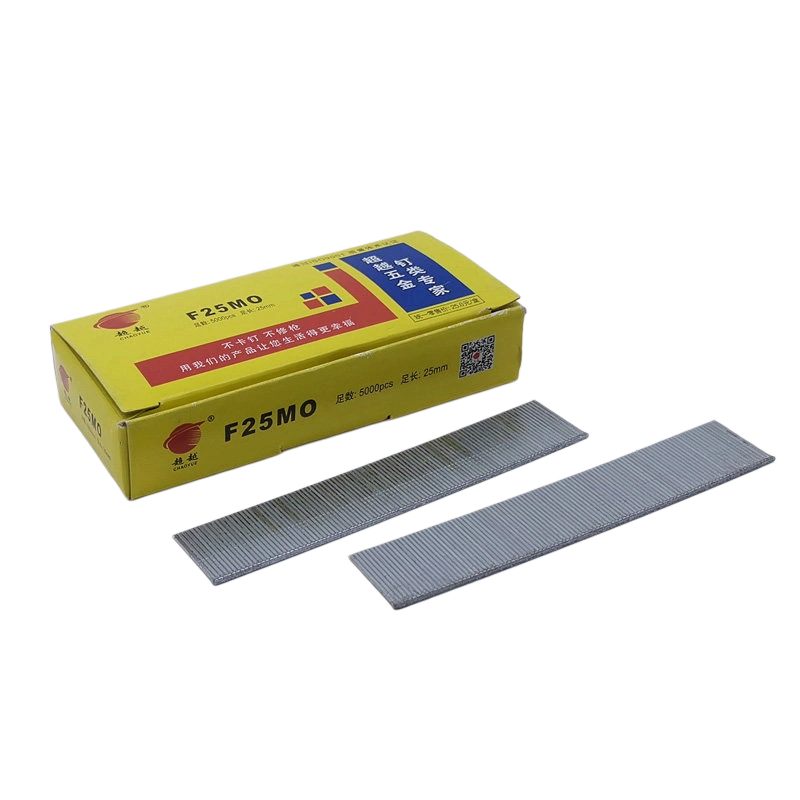 f25 straight nail finish brad 25mm chaoyue 5000pcs box 0.89kg yellow