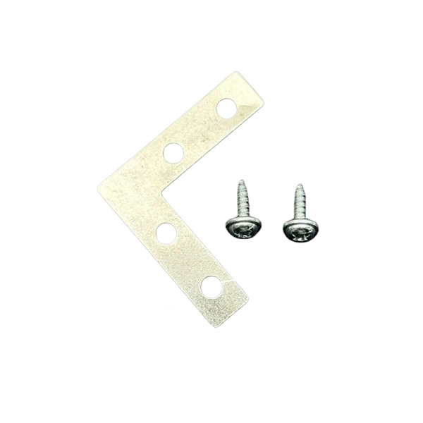 Silver Small L-Bracket Corner Brace 38mm with Screws L40 – 0.6mm