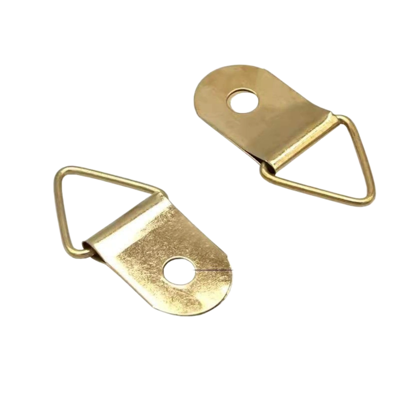 Gold Large D-Ring Picture Hanger Single Hole 10kg K19 β 33mm