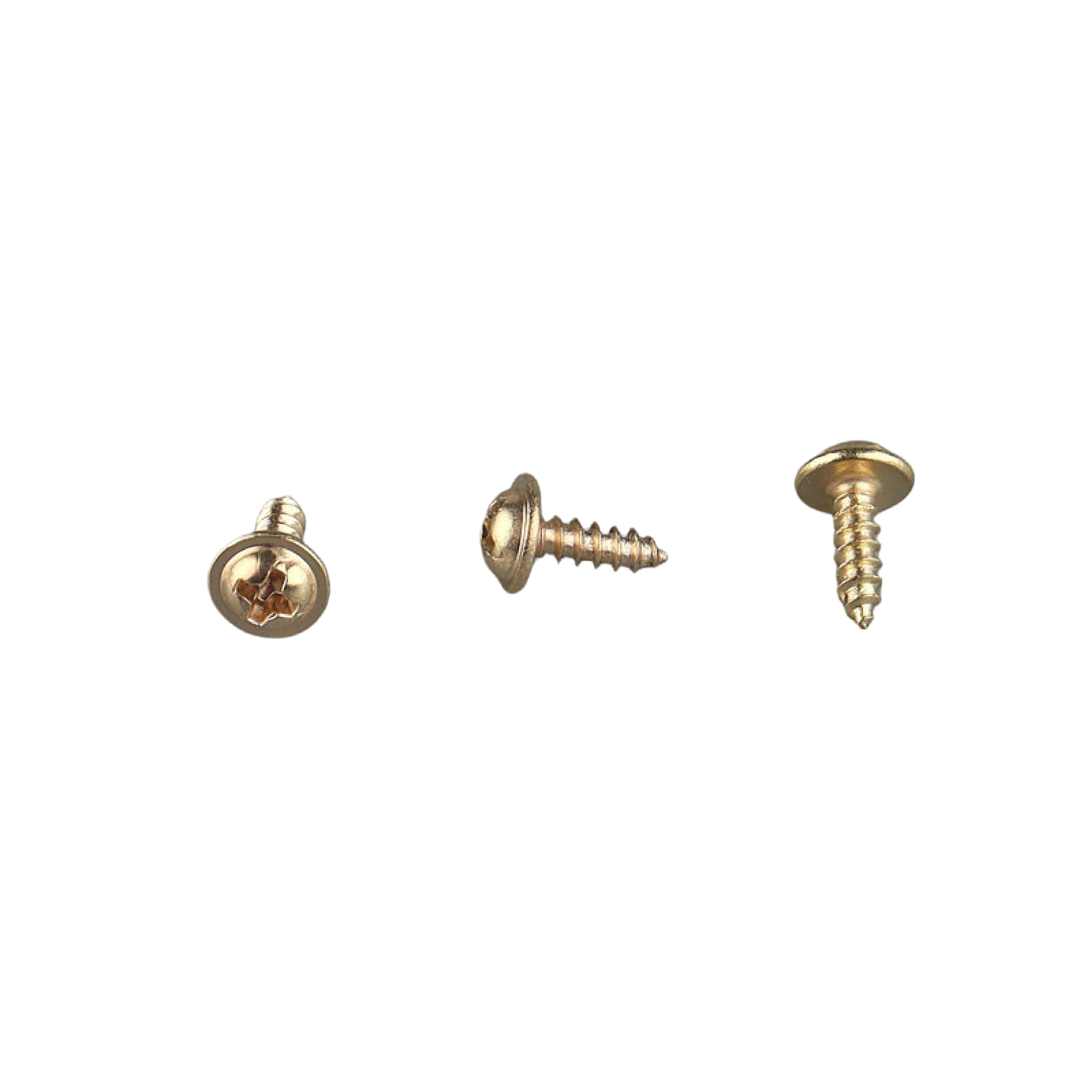 Gold Washer Head Self-Tapping Screw 3x10mm Phillips drive for picture frame assembly