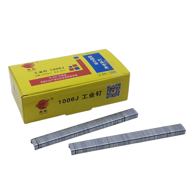 industrial 1006j j-staple box 5000pcs yellow 10mm crown 6mm leg chaoyue