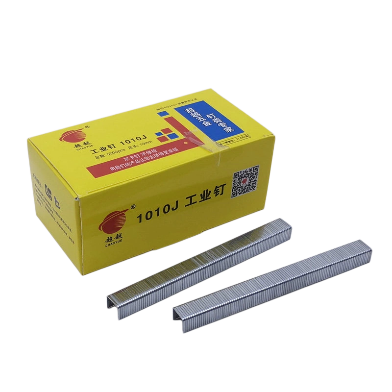 industrial 1010j j-staple 5000pcs heavy duty 10mm crown 10mm leg chaoyue yellow