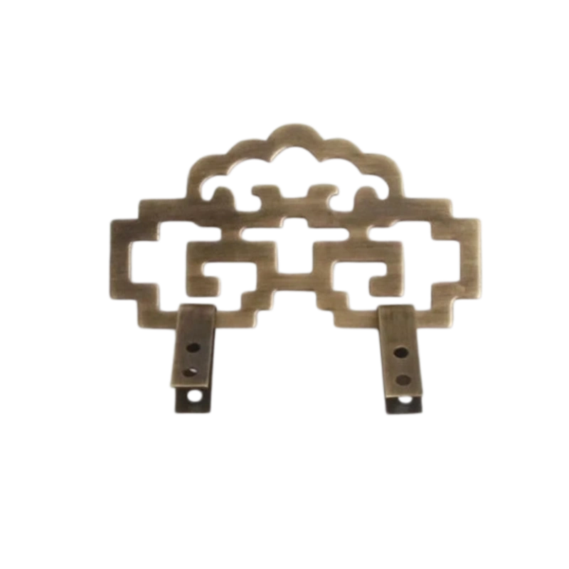 Medium Antique Bronze Cloud Lattice Picture Hook X06 – 8.1cm wide