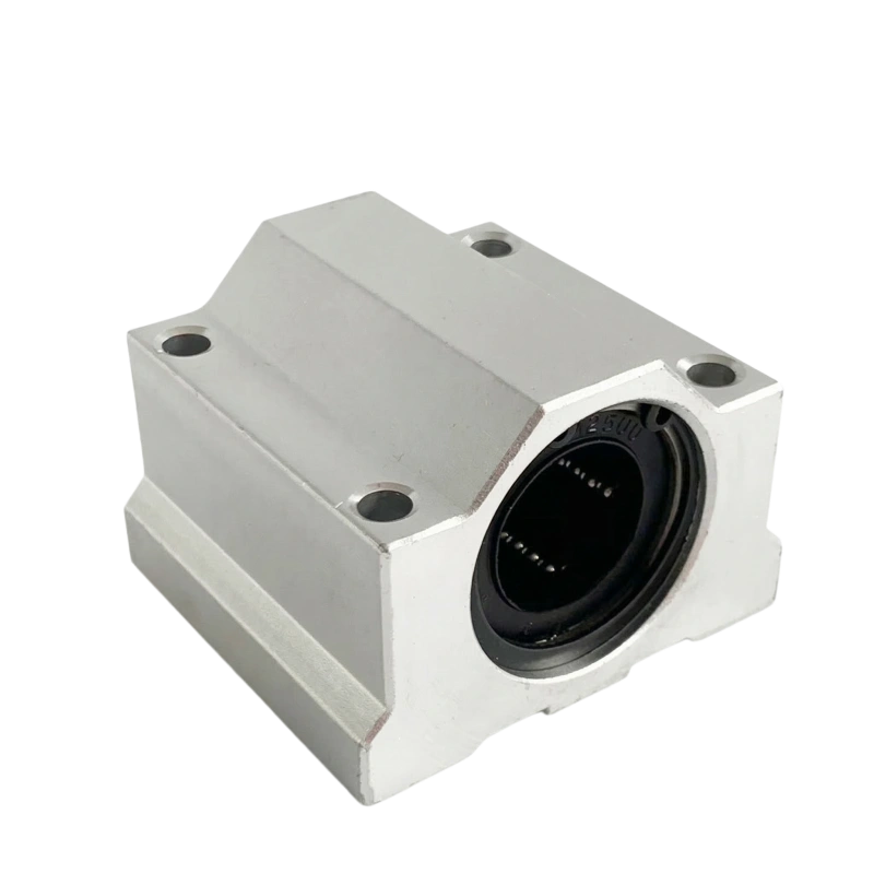 box linear bearing slide block CNC corner nailer SCS25UU 25mm bore 50mm height 67mm depth 73mm width aluminum housing