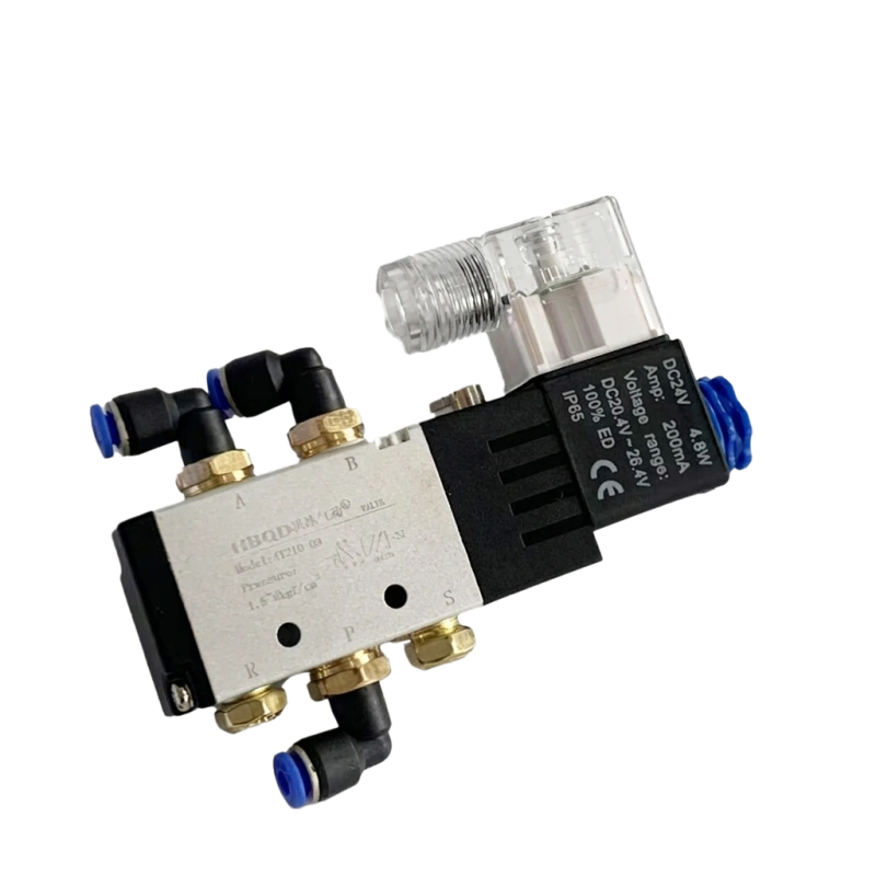solenoid valve DC24V corner nailer nail feeding HBQD 4Y210-03 4.8W 200mA 2-fen elbow connector 1-fen silencer