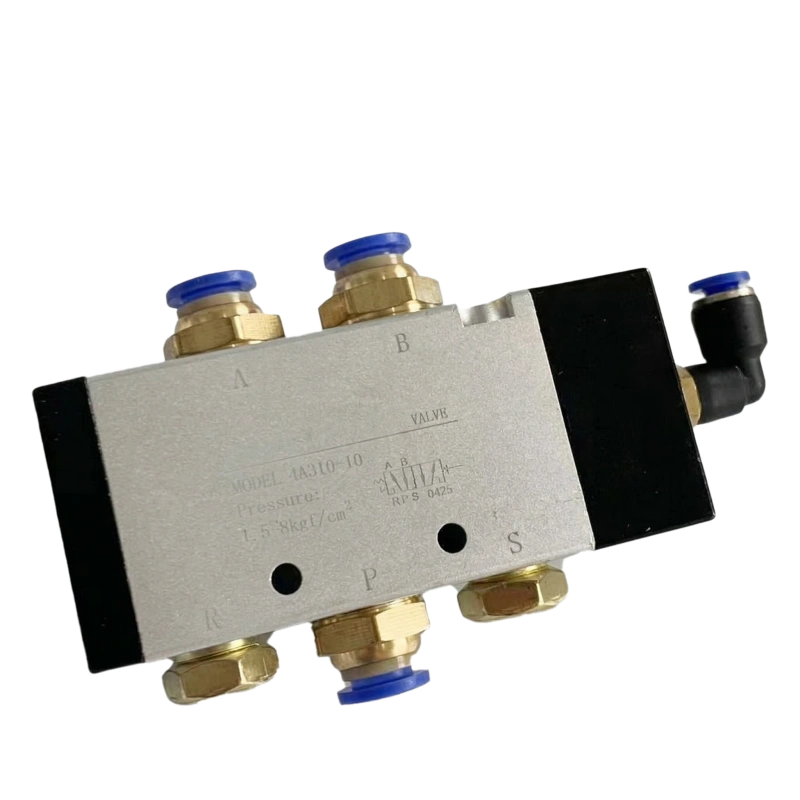 pneumatic valve 5-way corner nailer tabletop 8-cylinder HBQD 4A310-10 3-fen 8cm straight 1-fen 4cm elbow 2-fen silencer