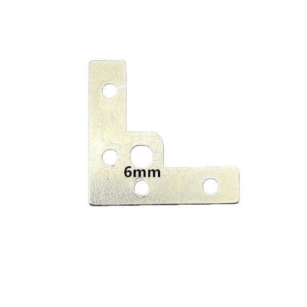 Silver Round-Hole Small L-Bracket Corner Brace 40mm L47 – 0.7mm