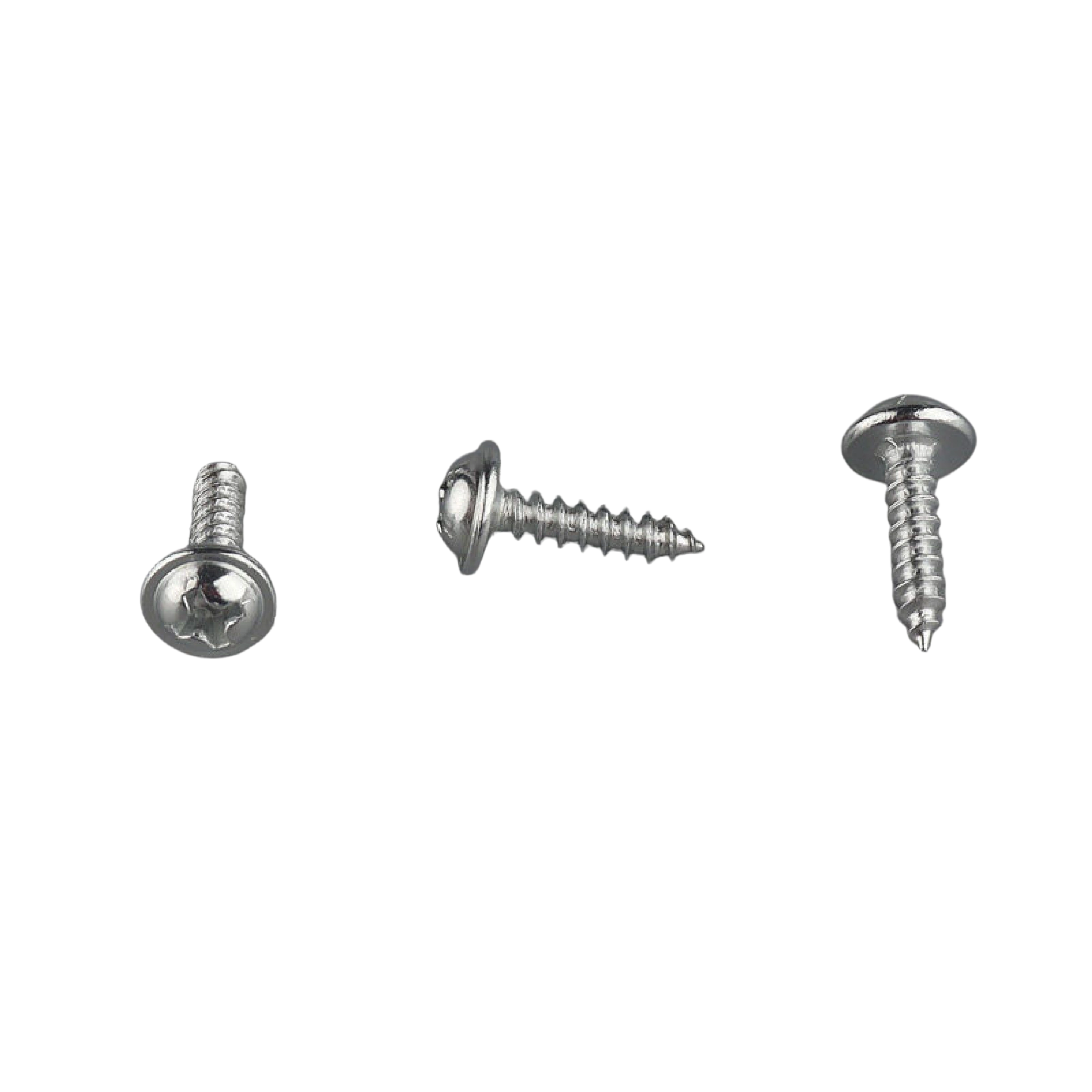 Silver Washer Head Self-Tapping Screw 3x12mm for shadow-box and thick wood picture frame
