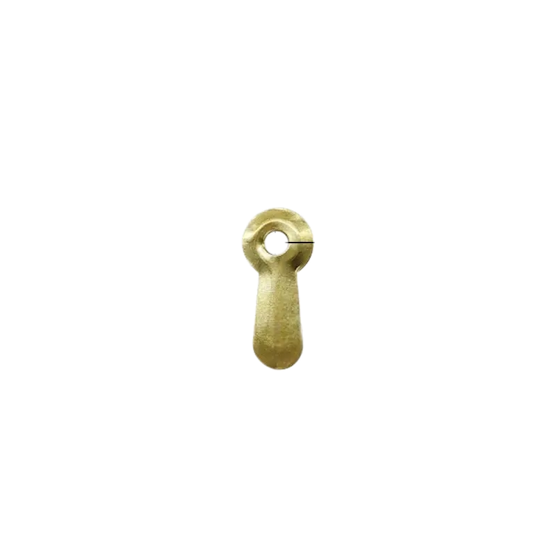 Large Embossed Turn Button Clip Gold 19mm 3mm hole embossed surface U16