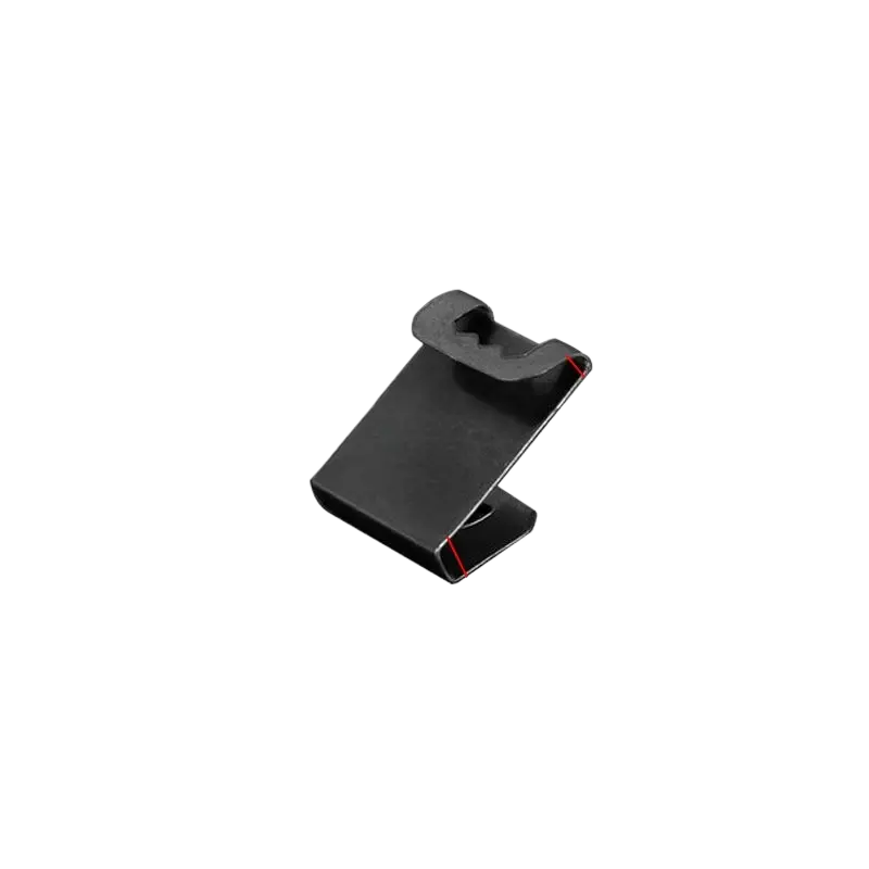 Black S-Hook Turn Button Clip 17mm 3mm slot 0.8mm steel dual-layer U23