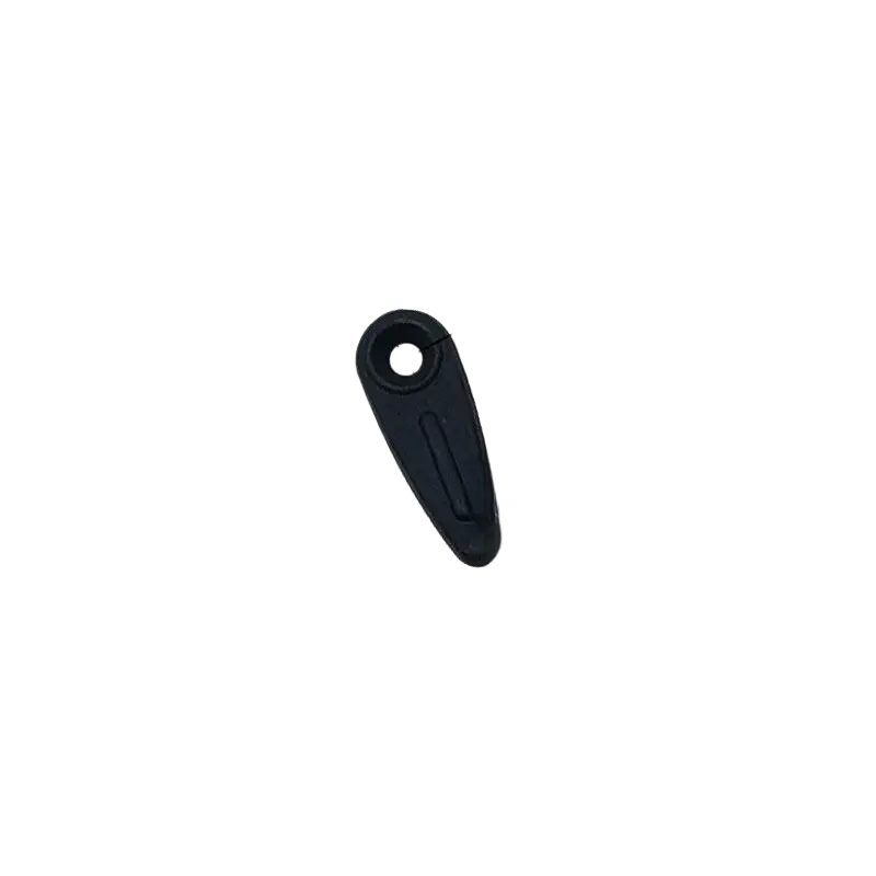 Plastic Wire Turn Button Clip Black 20mm wire guide 2mm hole 1.5mm ABS U31